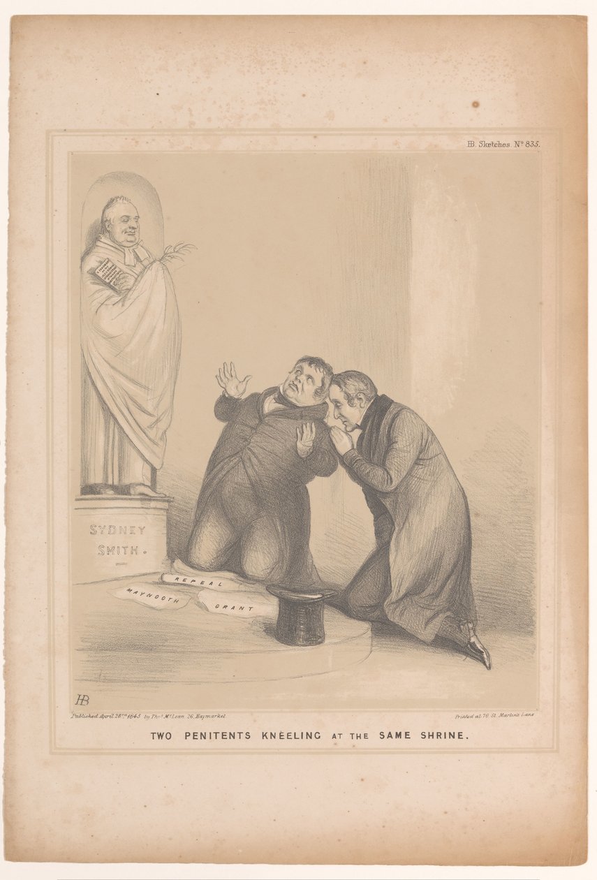 Spotprent se reunió con el primer ministro Robert Peel y Daniel O