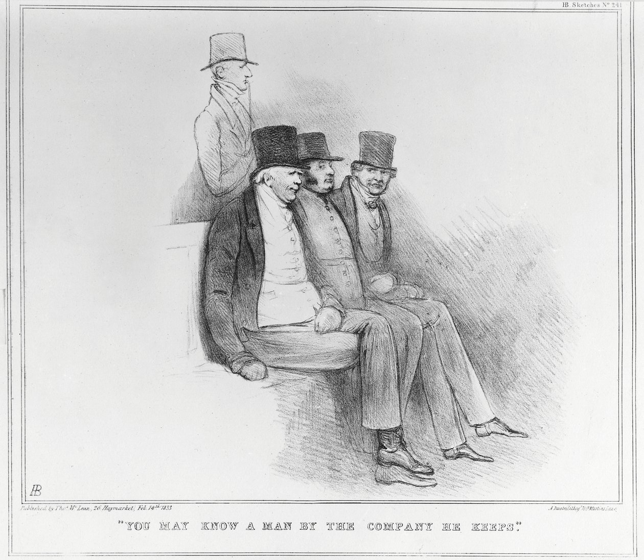 Conocerás a un hombre por la compañía que mantiene, 1833 de John Doyle
