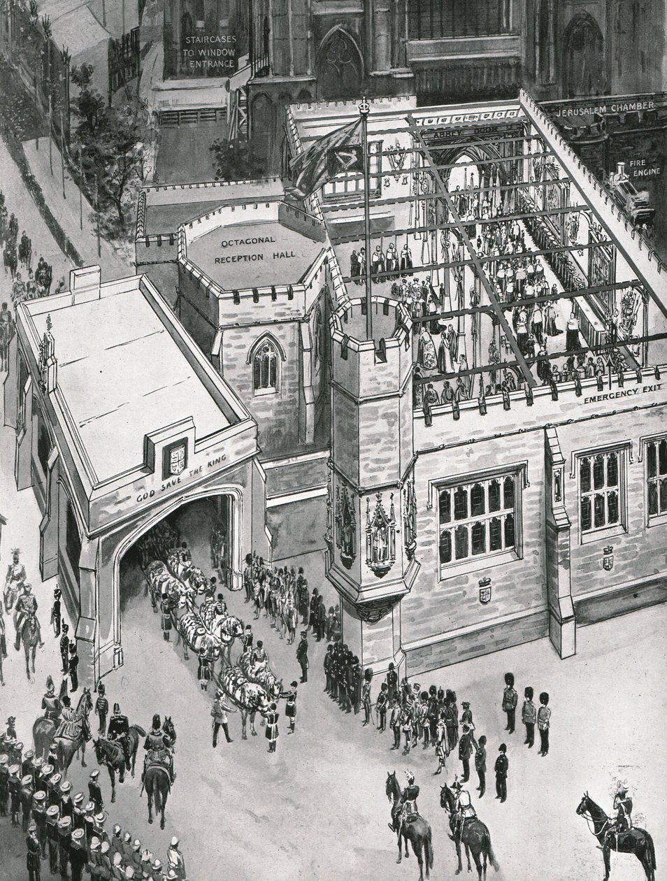 Coronación del Rey Jorge V y la Reina María, Londres, 1911 de John Duncan