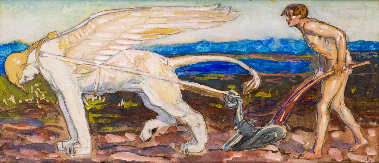 La esfinge y el arado de John Duncan