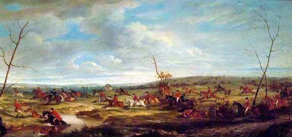 Carrera cerca de Melton Mowbray, 1824 de John E. Ferneley