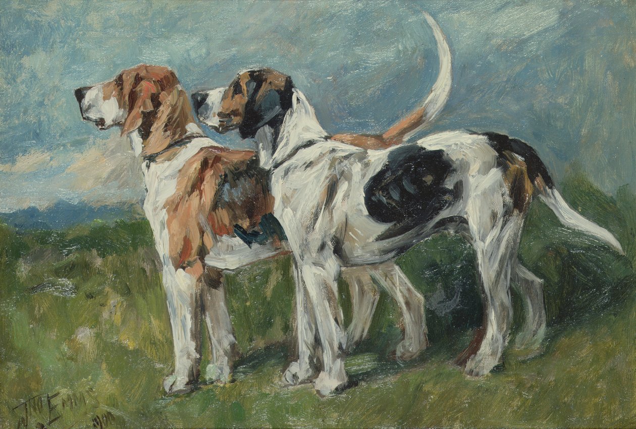 Par de sabuesos, 1900 de John Emms