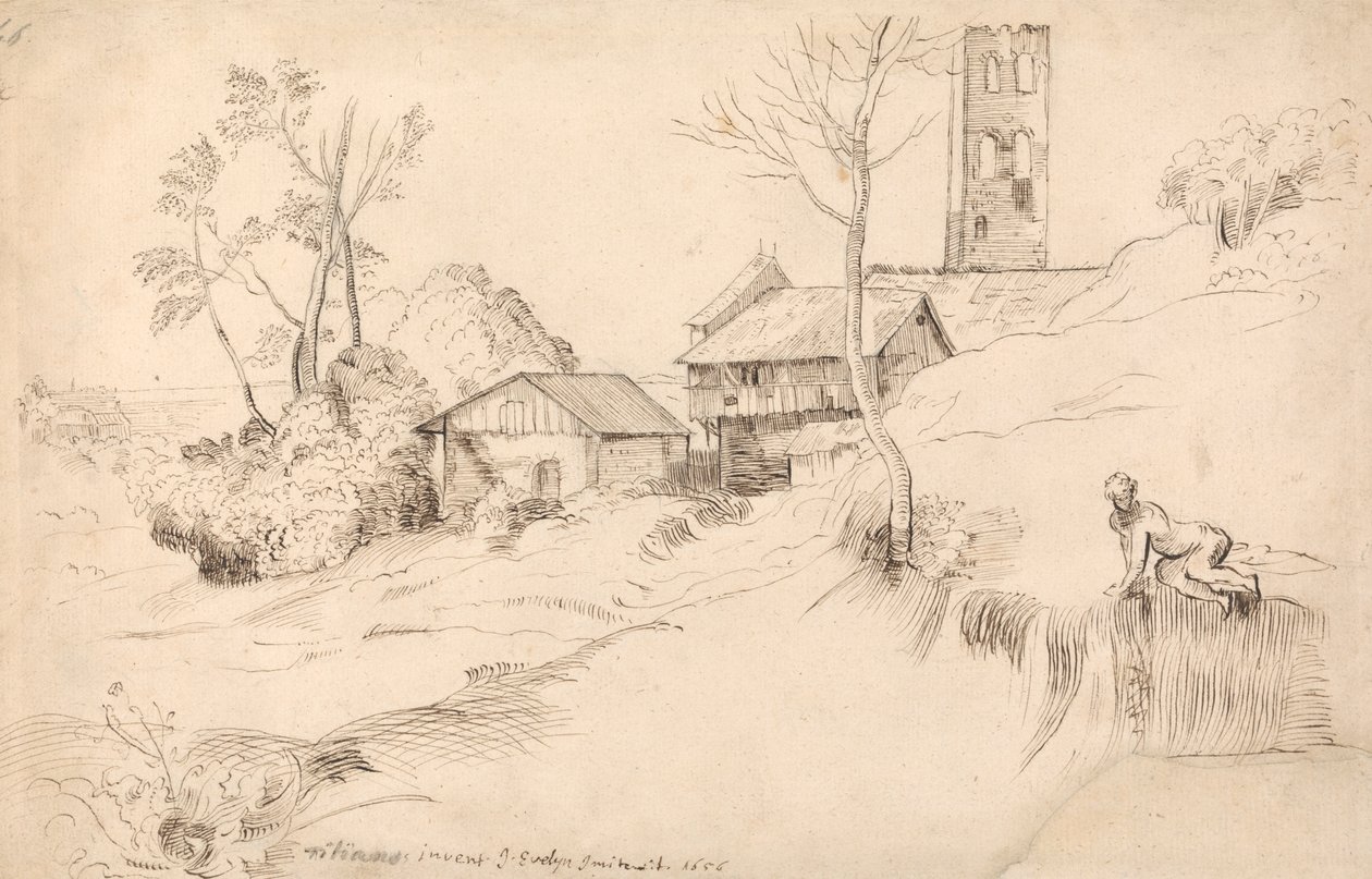 Paisaje italiano (según Tiziano) de John Evelyn