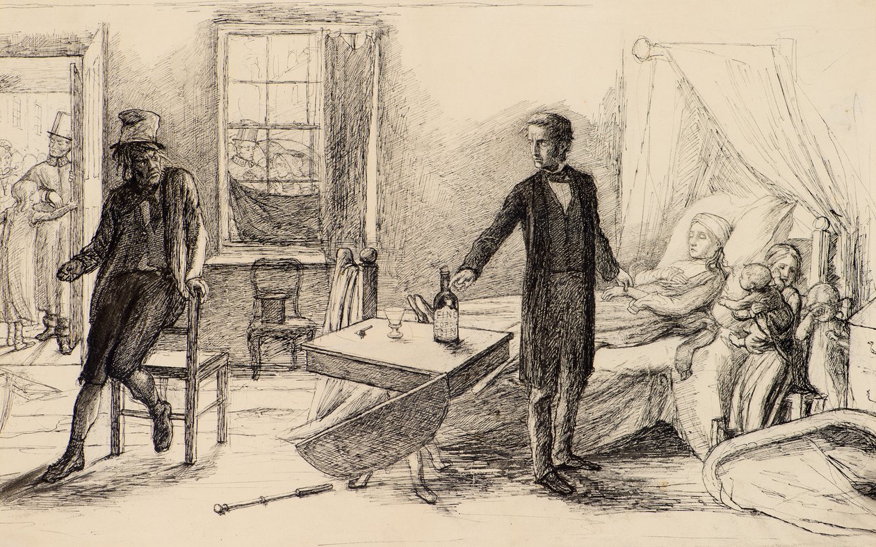 Bebida de John Everett (attr.to) Millais