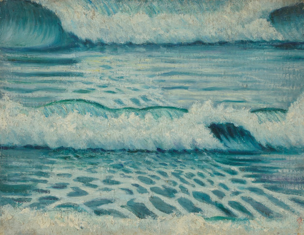 Paisaje marino, Finales del siglo XIX - mediados del siglo XX (óleo sobre lienzo) de John Everett