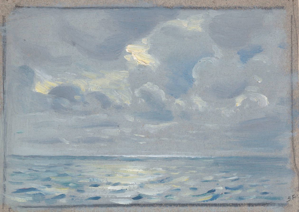 Paisaje marino, Finales del siglo XIX a mediados del siglo XX (pintura) de John Everett