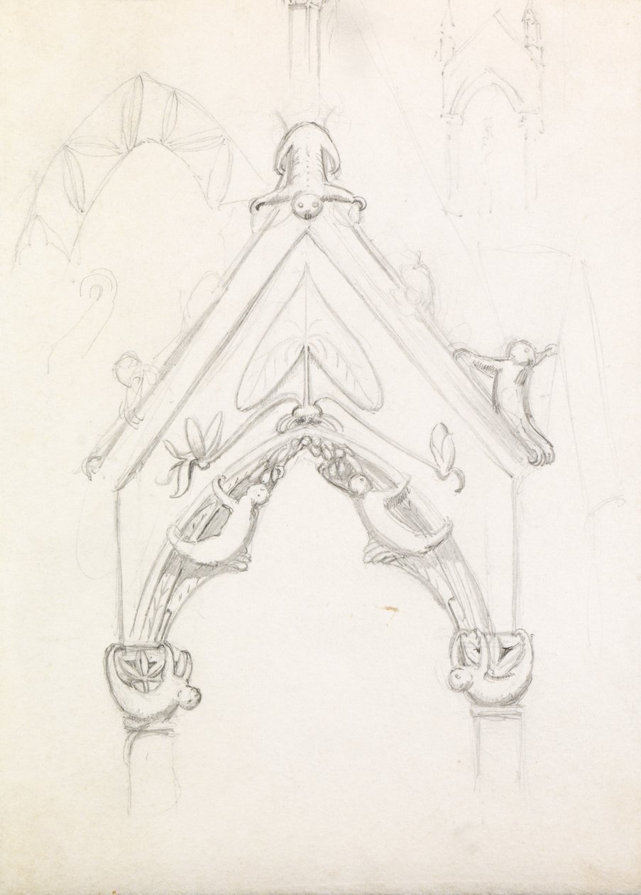 Un arco gótico caprichoso, c.1853 de John Everett Millais