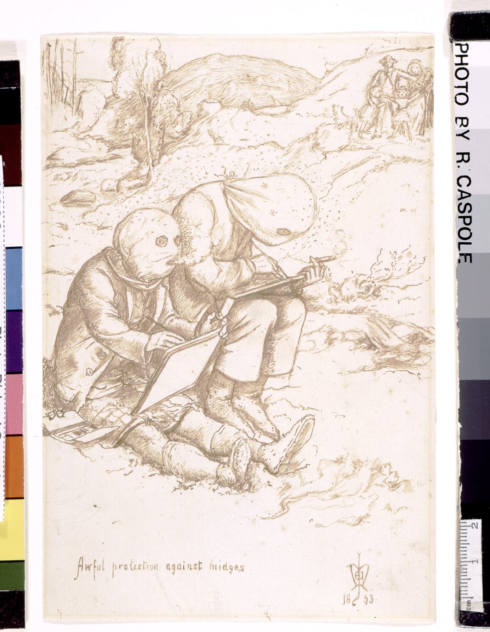 Protección terrible contra los mosquitos, 1853 de John Everett Millais