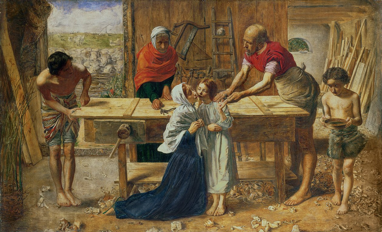 Cristo en la casa de sus padres, 1863 de John Everett Millais