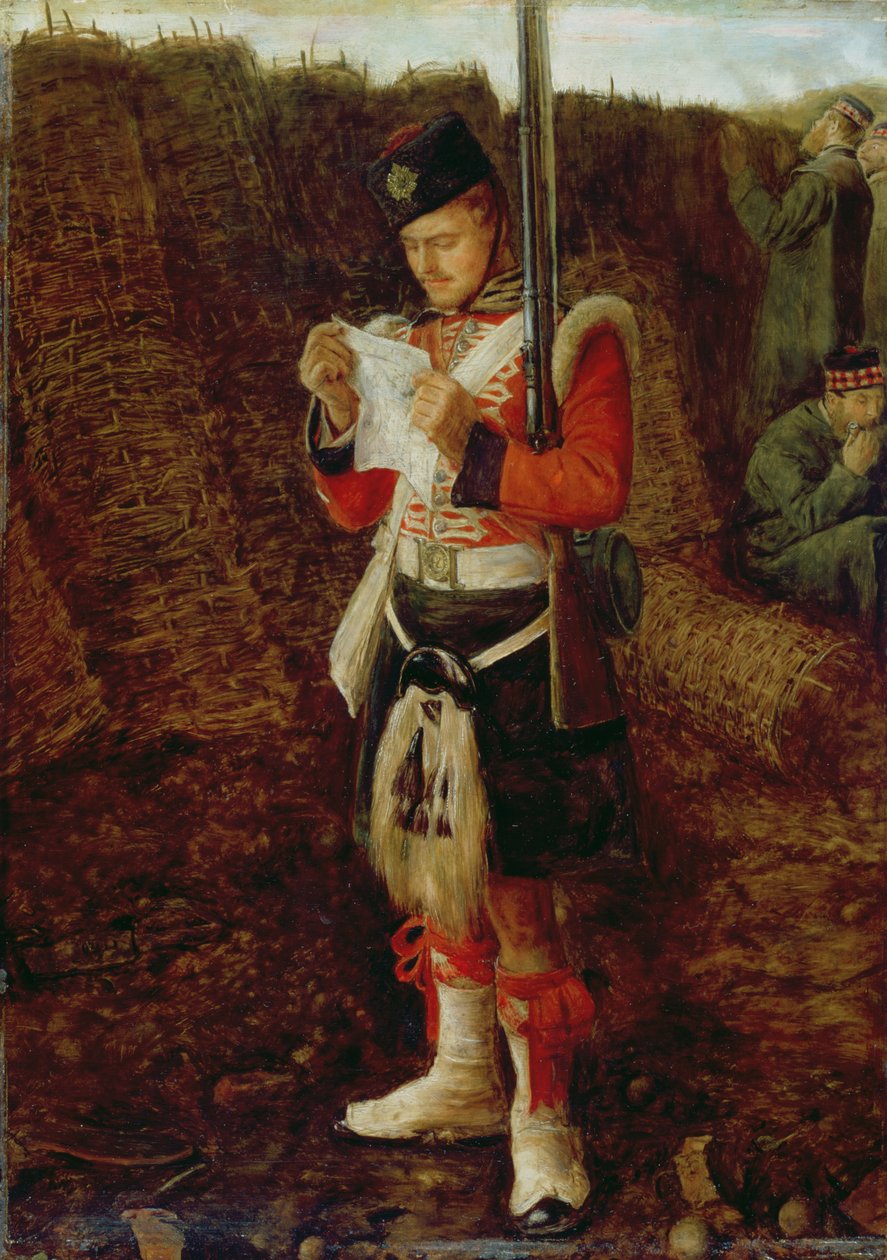 Noticias de casa, 1856-57 de John Everett Millais