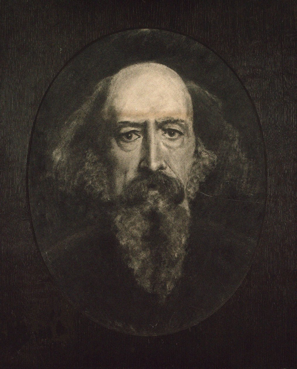 Retrato de Alfred, Lord Tennyson 1809-1892 de John Everett Millais