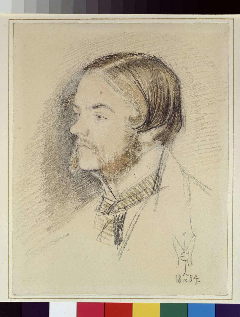 Retrato de Holman Hunt, 1854 de John Everett Millais