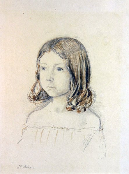 Retrato de Mary Gertrude Holmes de John Everett Millais