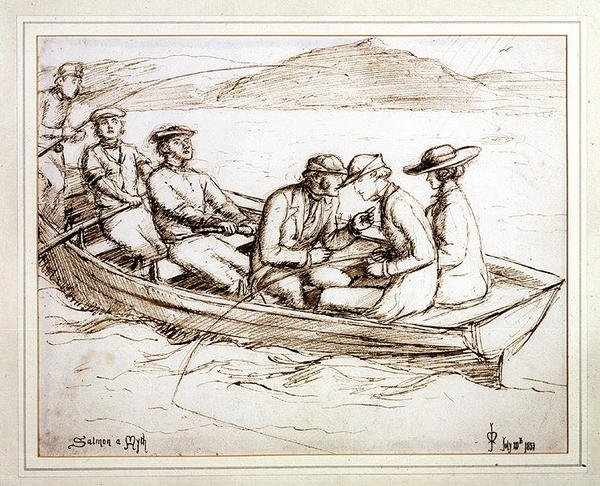 Salmón un mito de John Everett Millais