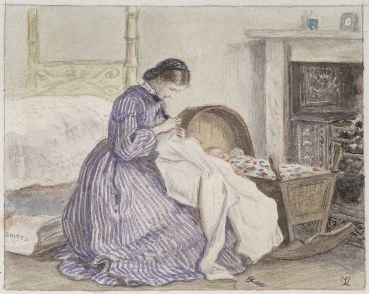 El Iceberg de Stewart Harrison - La Costurera, 1860 de John Everett Millais
