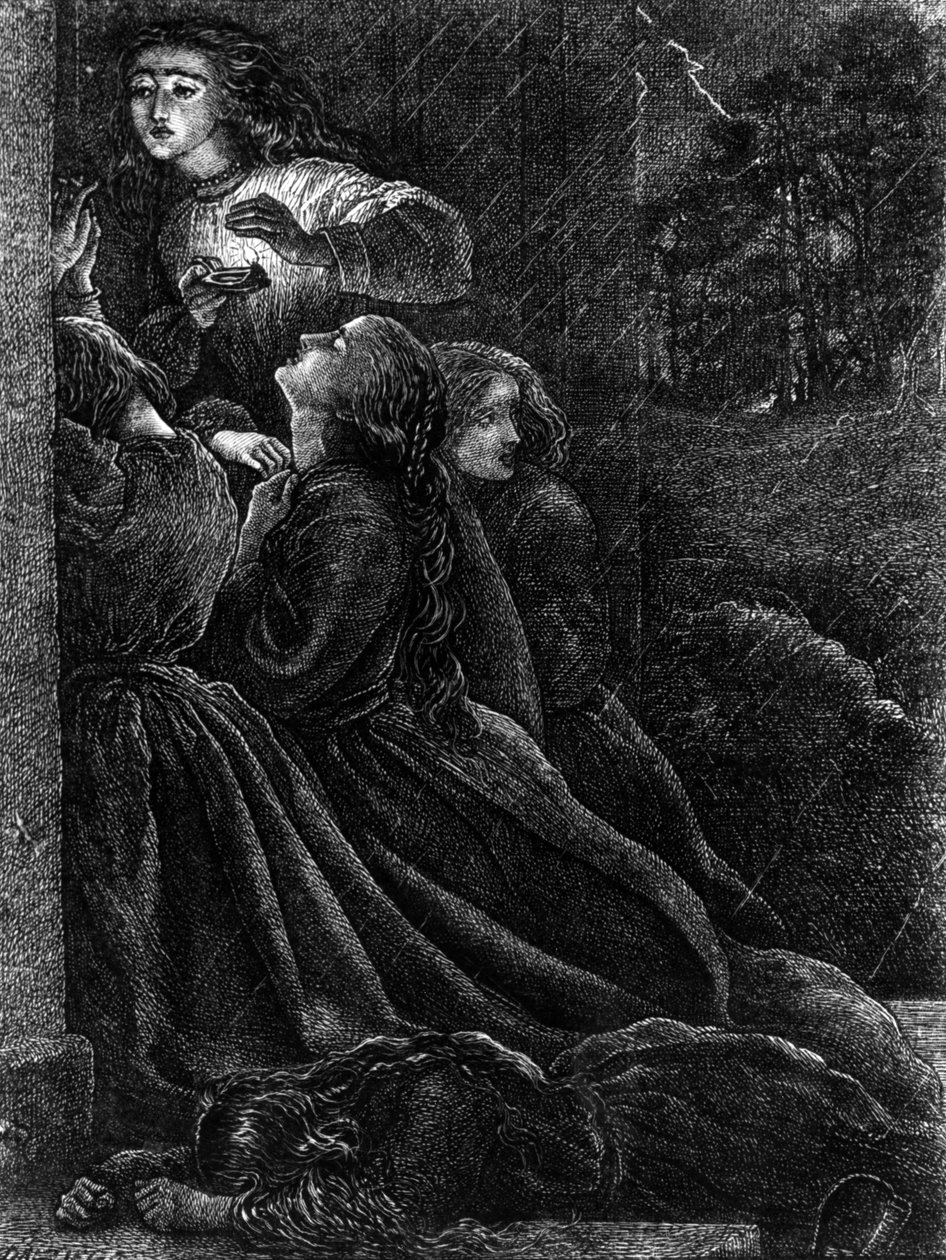 Las Cinco Vírgenes Necias, ilustración de 
