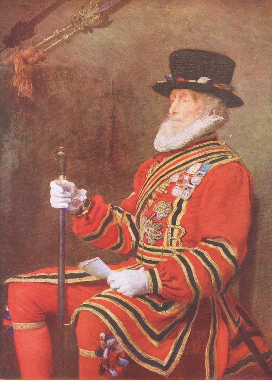 El guardia de la reina, de Mi Revista, pub.1922 de John Everett Millais