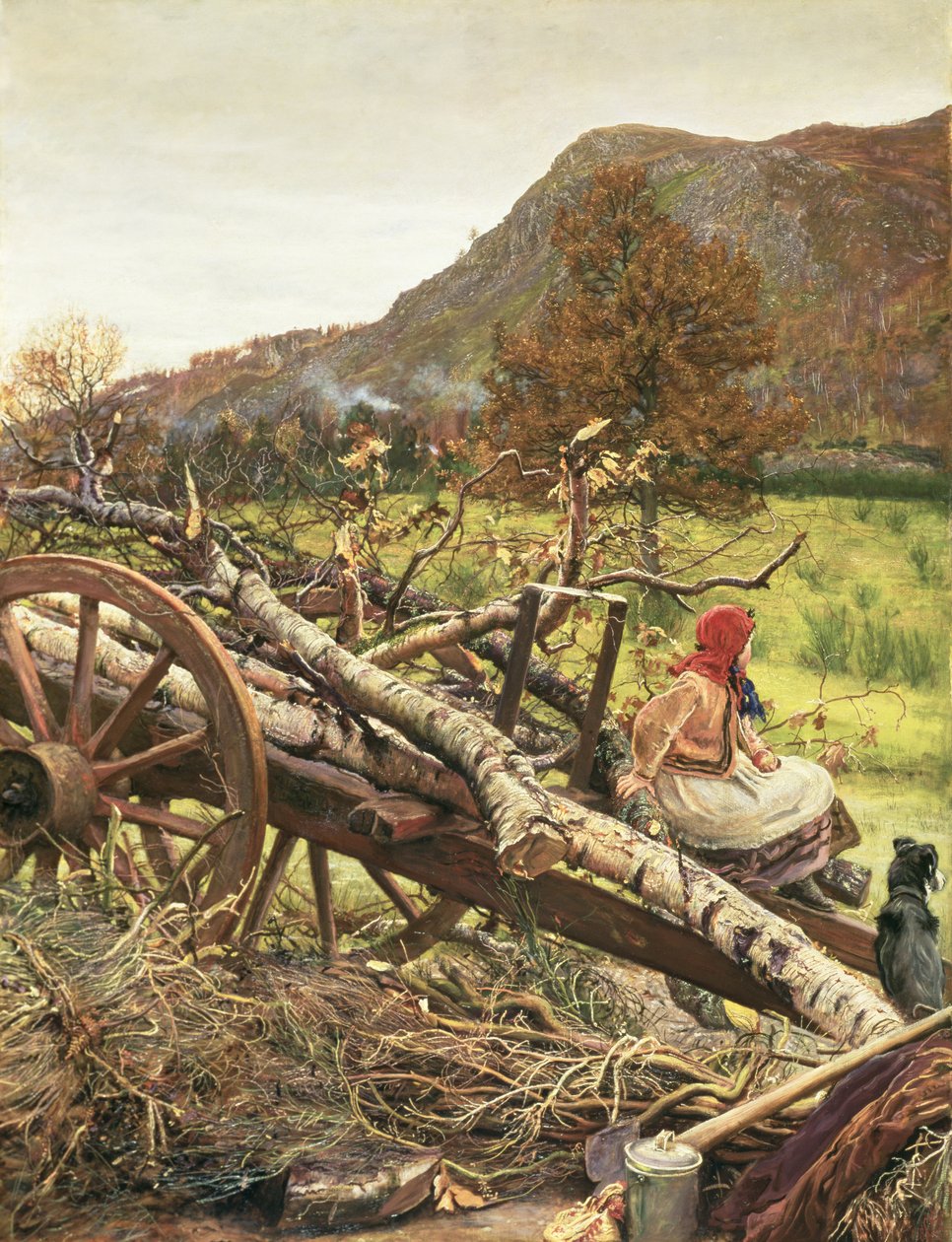 Combustible de invierno de John Everett Millais