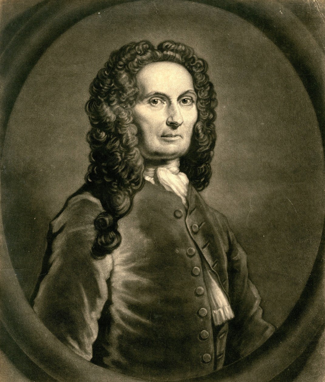 Retrato del matemático francés Abraham de Moivre de John Faber