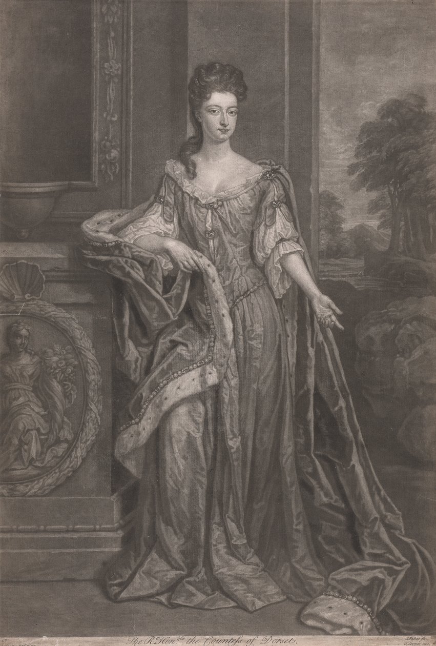 Bellezas de Hampton Court: La Muy Honorable Mary, Condesa de Dorset de John Faber the younger