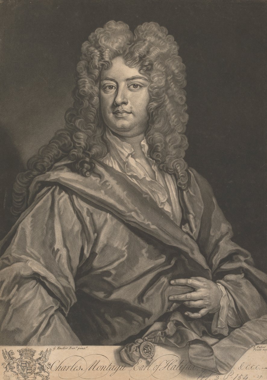 Charles Montagu, I Conde de Halifax de John Faber the younger
