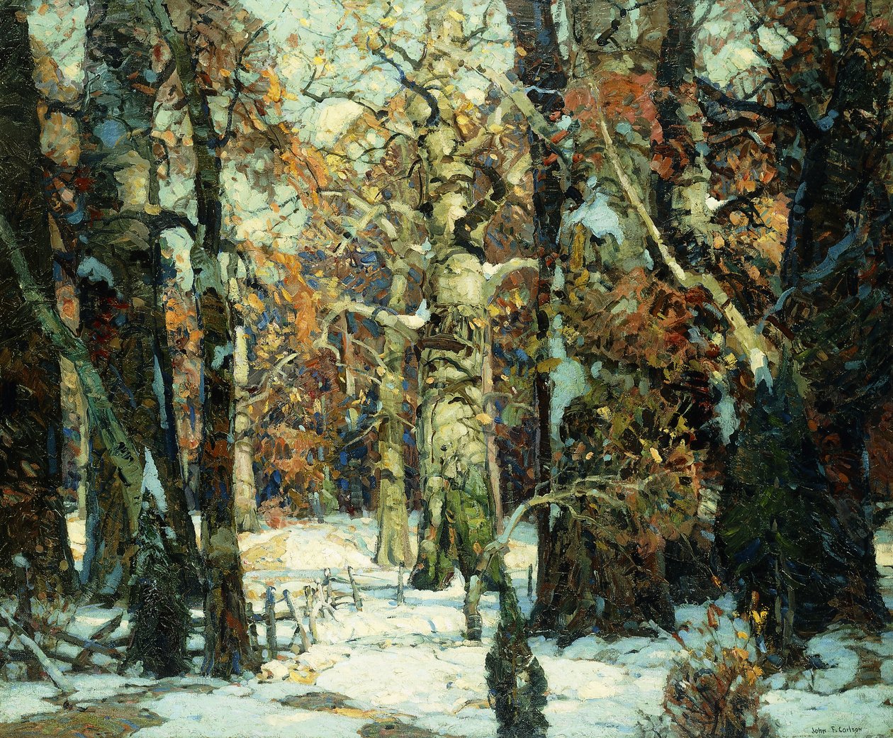 Pasillos del Bosque, Berkshires de John Fabian Carlson