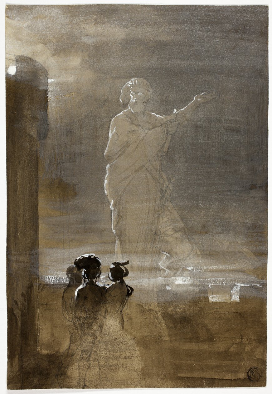 Hamlet y el fantasma de su padre de John Faed