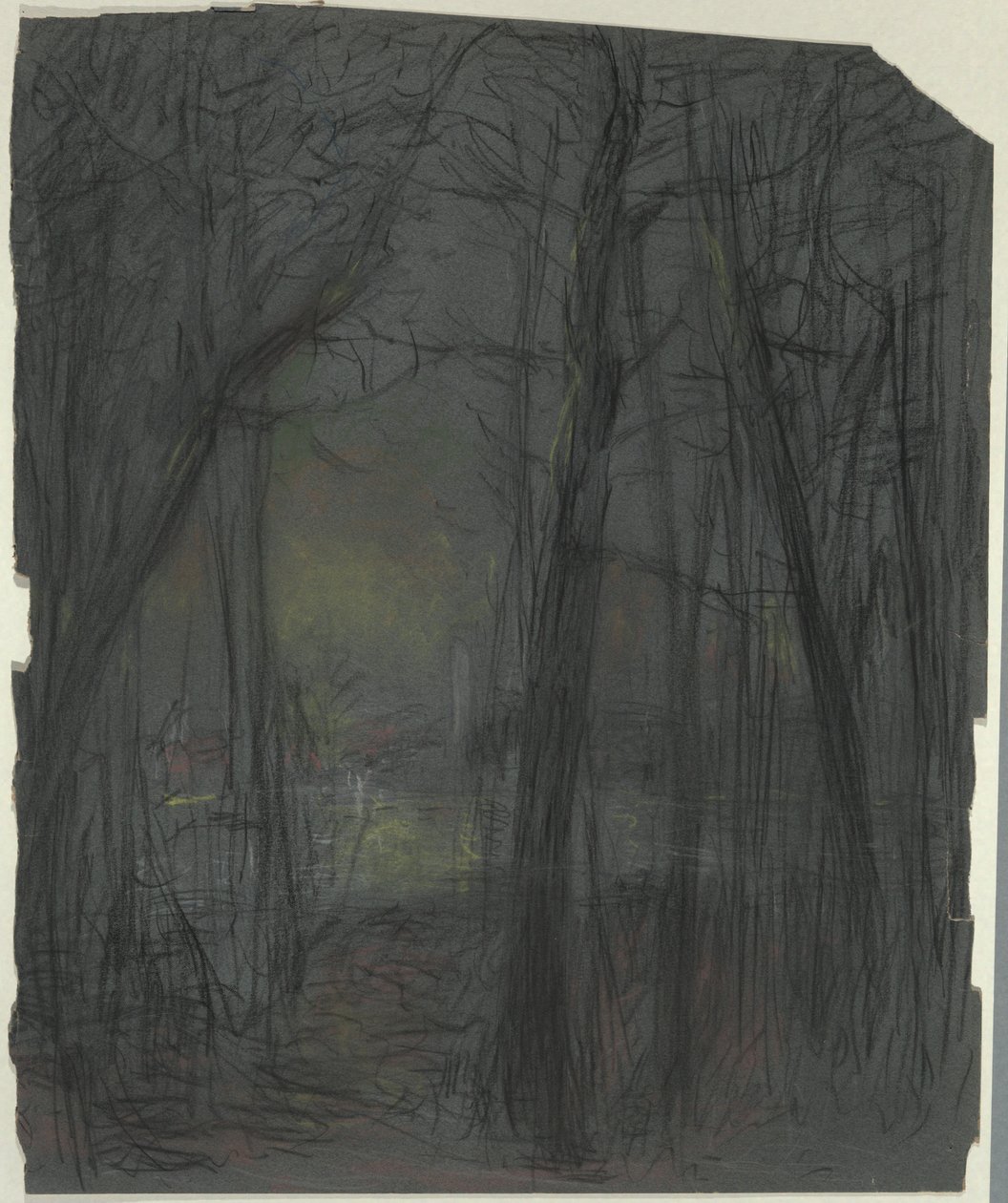 escena del bosque de John Ferguson Weir