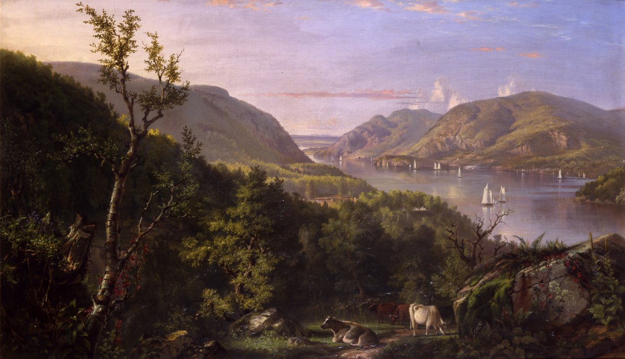 Vista de las Tierras Altas desde West Point, 1862 de John Ferguson Weir
