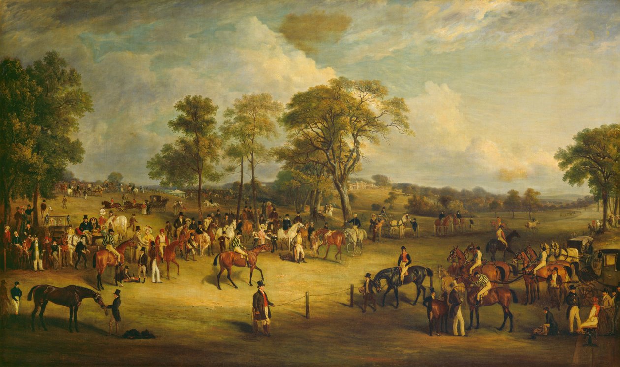 Carreras en Heaton Park de John Ferneley