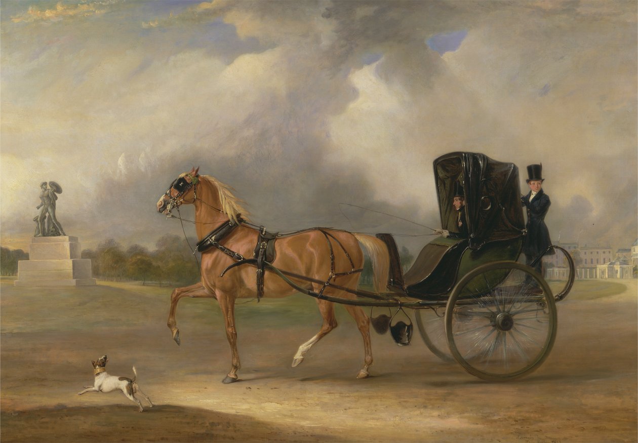 William Massey-Stanley conduciendo su Cabriolet en Hyde Park de John Ferneley