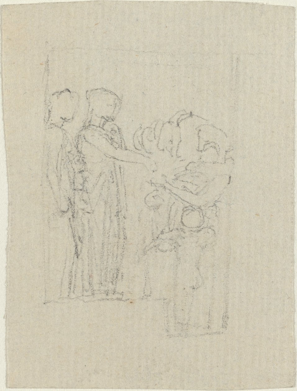 Mendigos en una Puerta (Estudio para el Monumento Yarborough) de John Flaxman