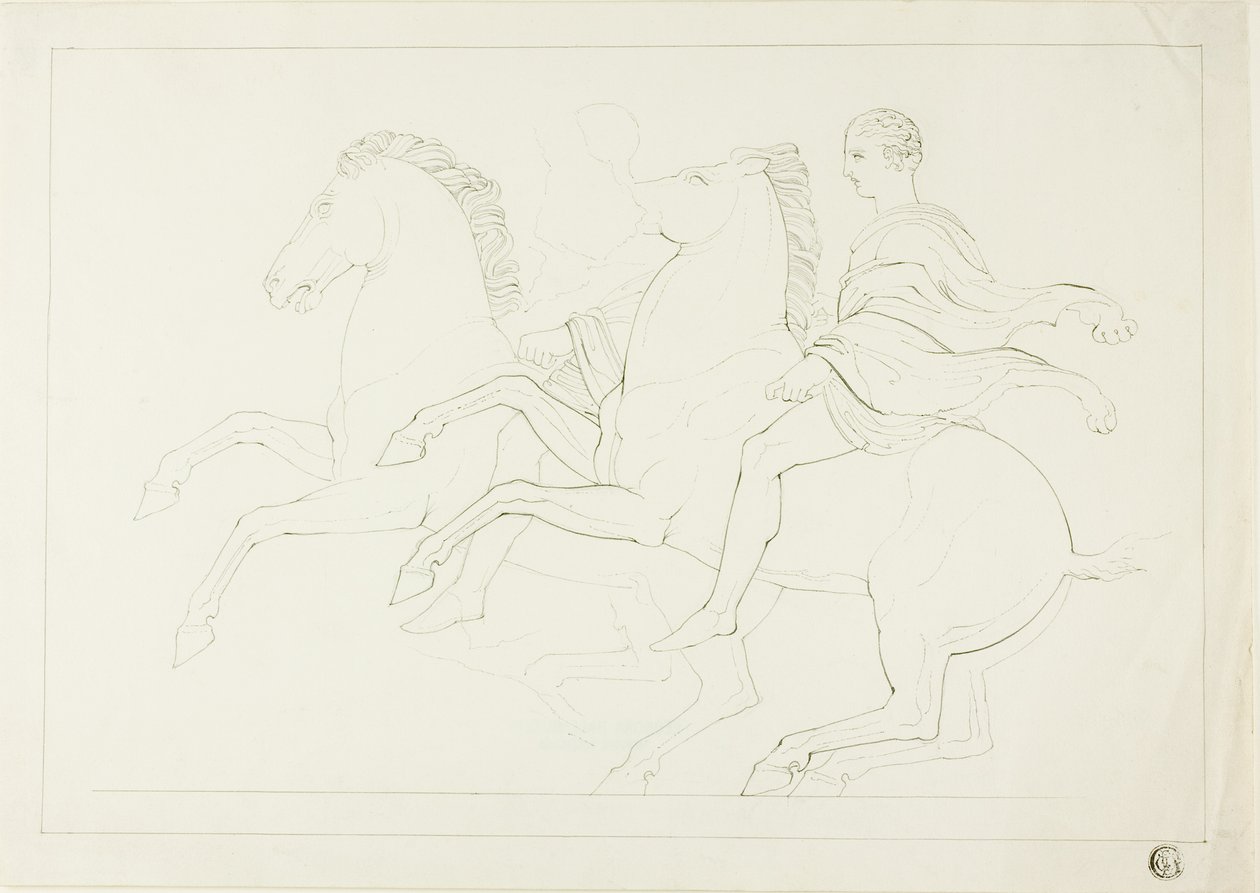 Copia del Calvario del friso del Partenón de John Flaxman