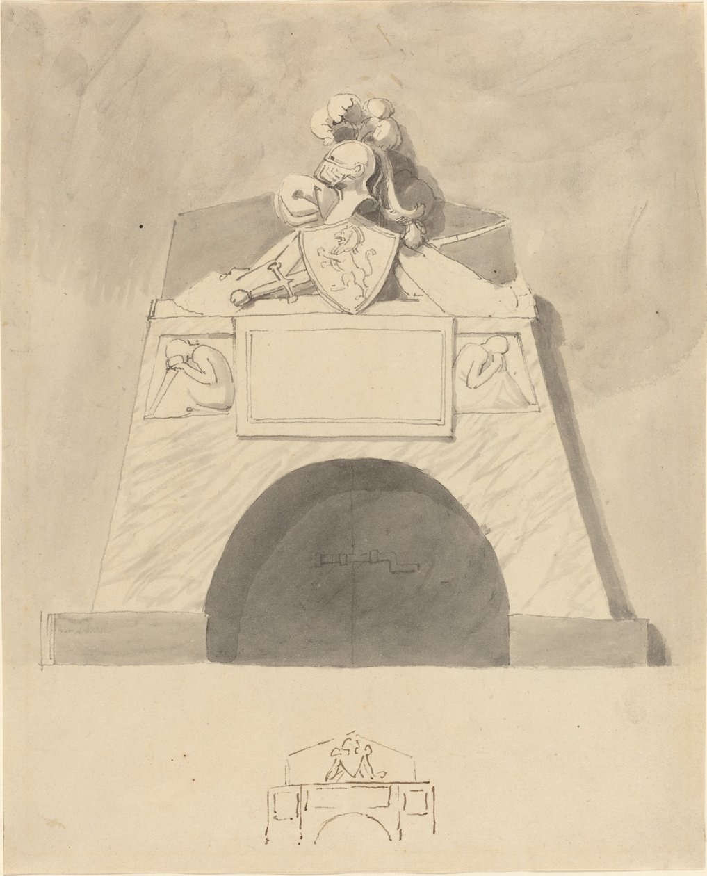 Diseño para un Monumento de John Flaxman