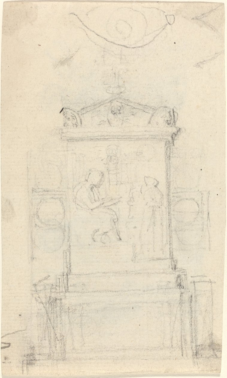 Diseño para la tumba del Dr. Joseph Warton de John Flaxman