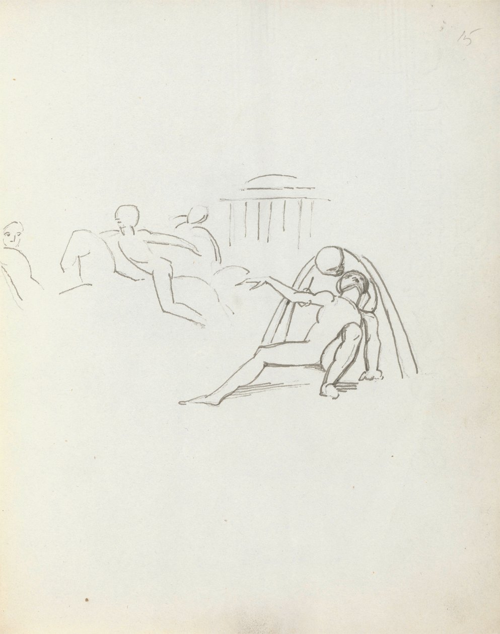 John Philip Kemble como Hamlet, 1783 de John Flaxman