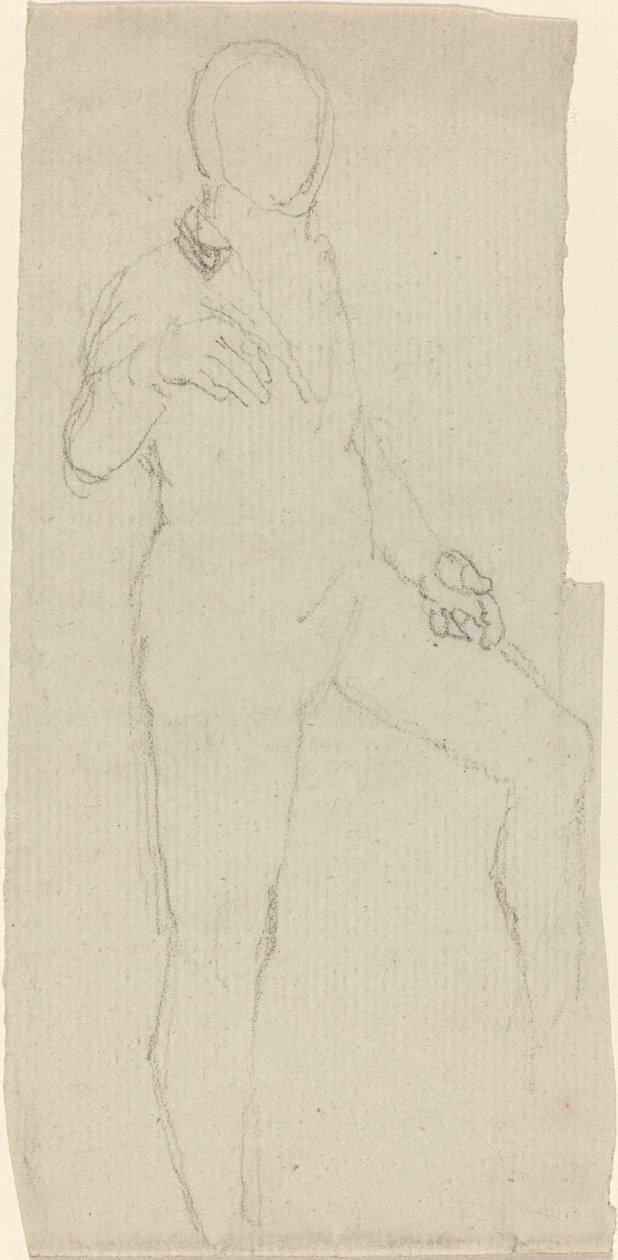 Figura masculina con vestimenta contemporánea de John Flaxman