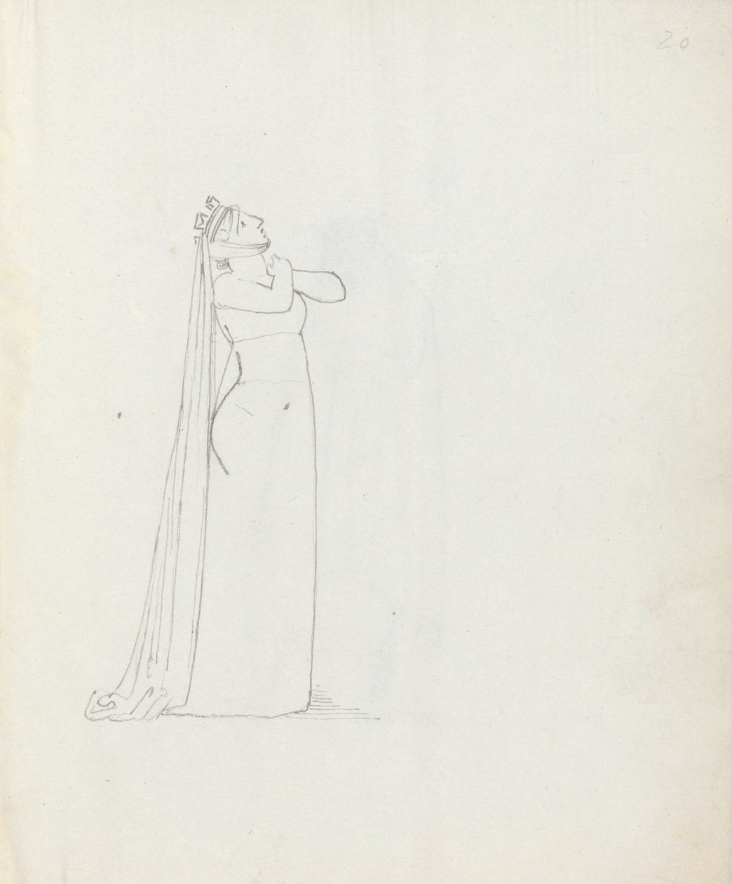 Mrs. Siddons como Constance, 1783 de John Flaxman