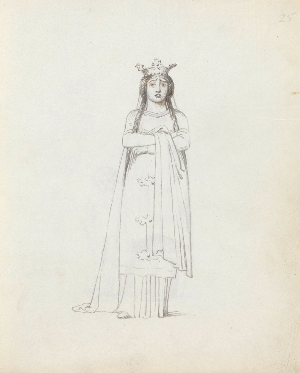 Mrs. Siddons como Constance, 1783 de John Flaxman