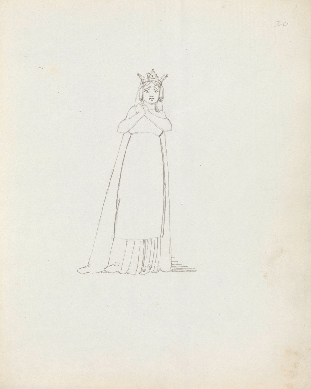 Mrs. Siddons como Constance, 1783 de John Flaxman