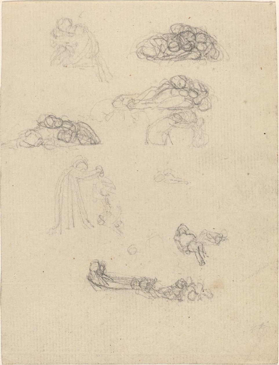 Hoja de estudios de John Flaxman