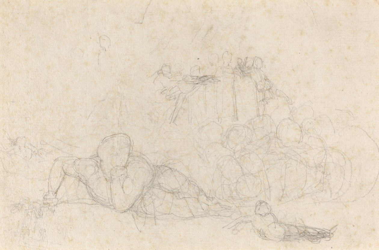Hoja de estudios de John Flaxman