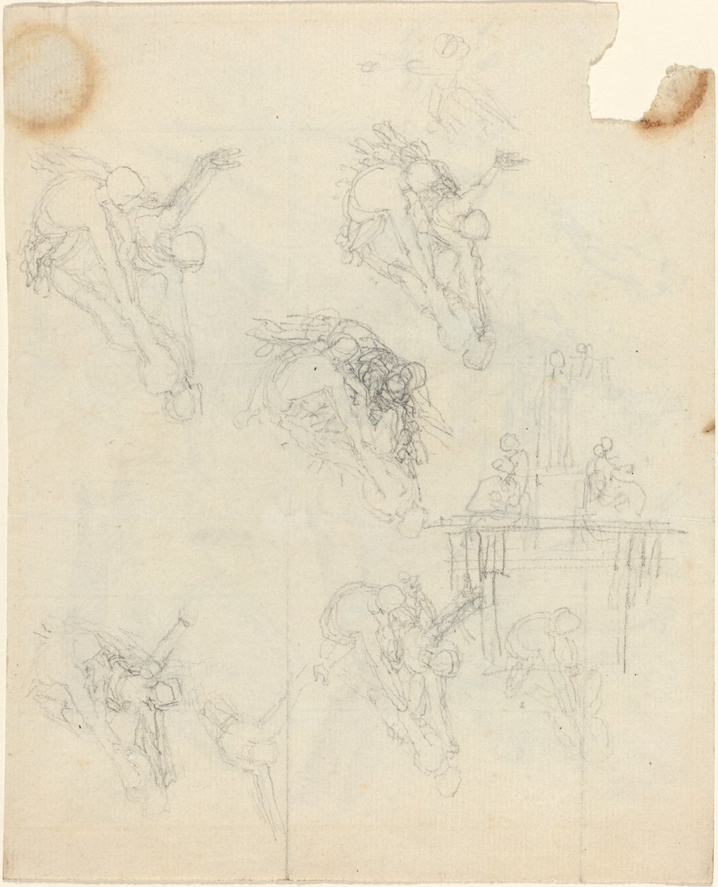 Hoja de estudios de John Flaxman