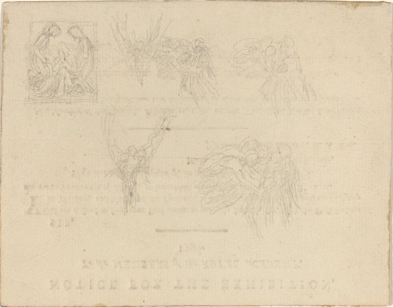 Hoja de estudios de John Flaxman