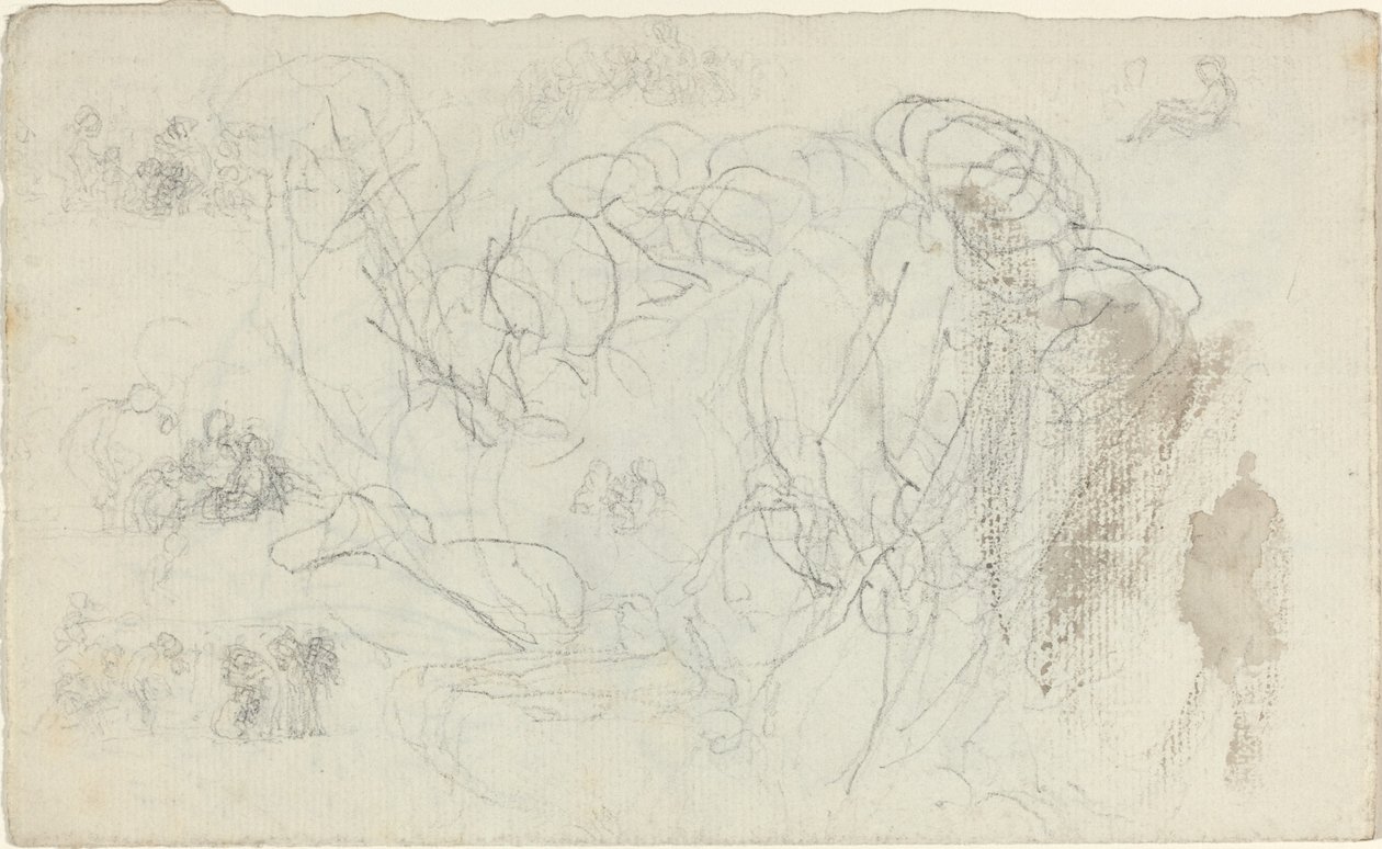 Hoja de Estudios [recto y verso] de John Flaxman