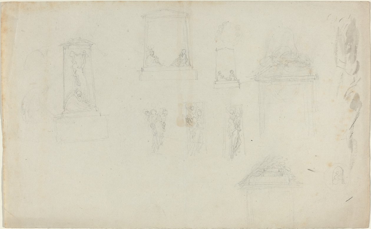 Estudios para un monumento de John Flaxman