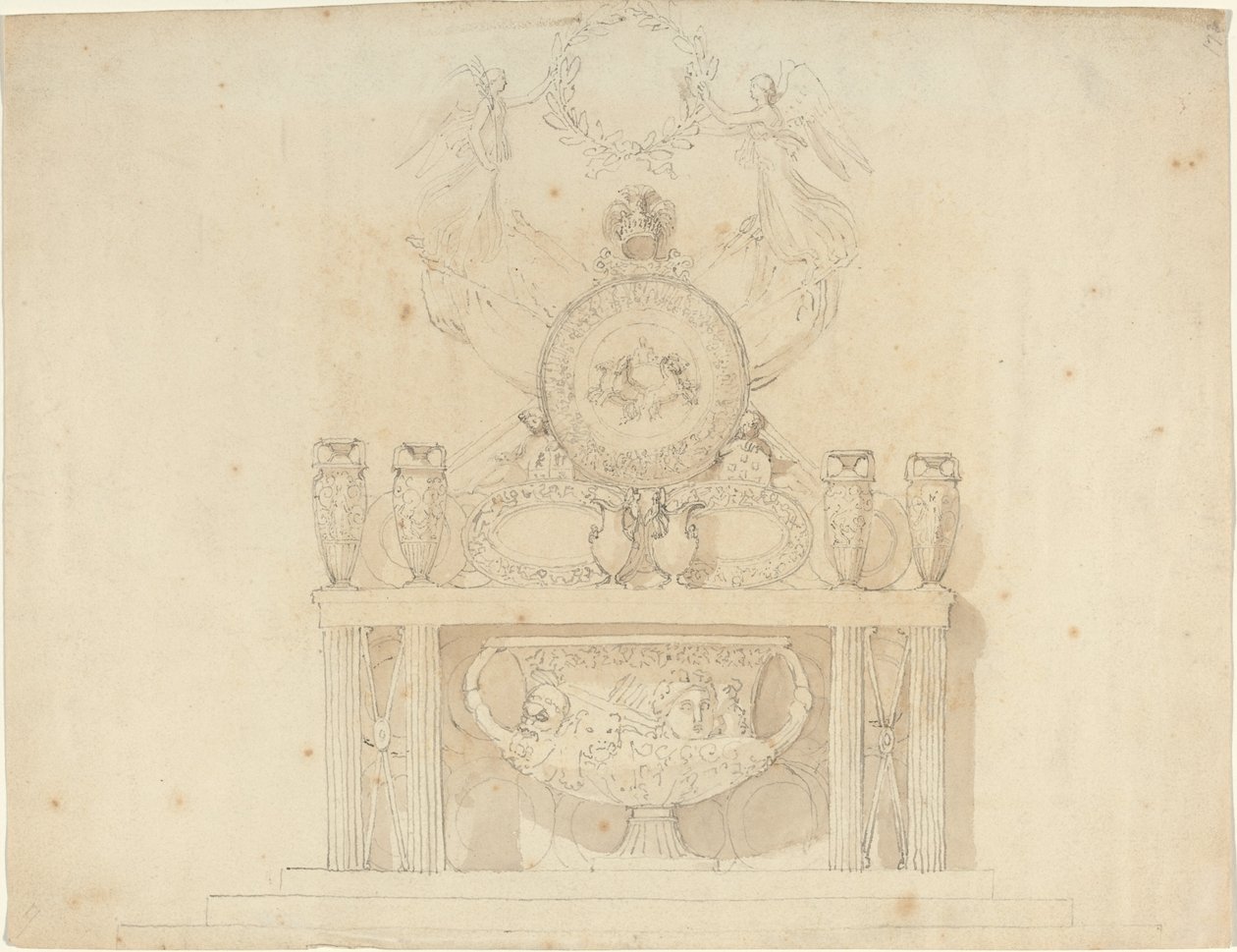 Estudio para Decoraciones del Palacio de Buckingham de John Flaxman