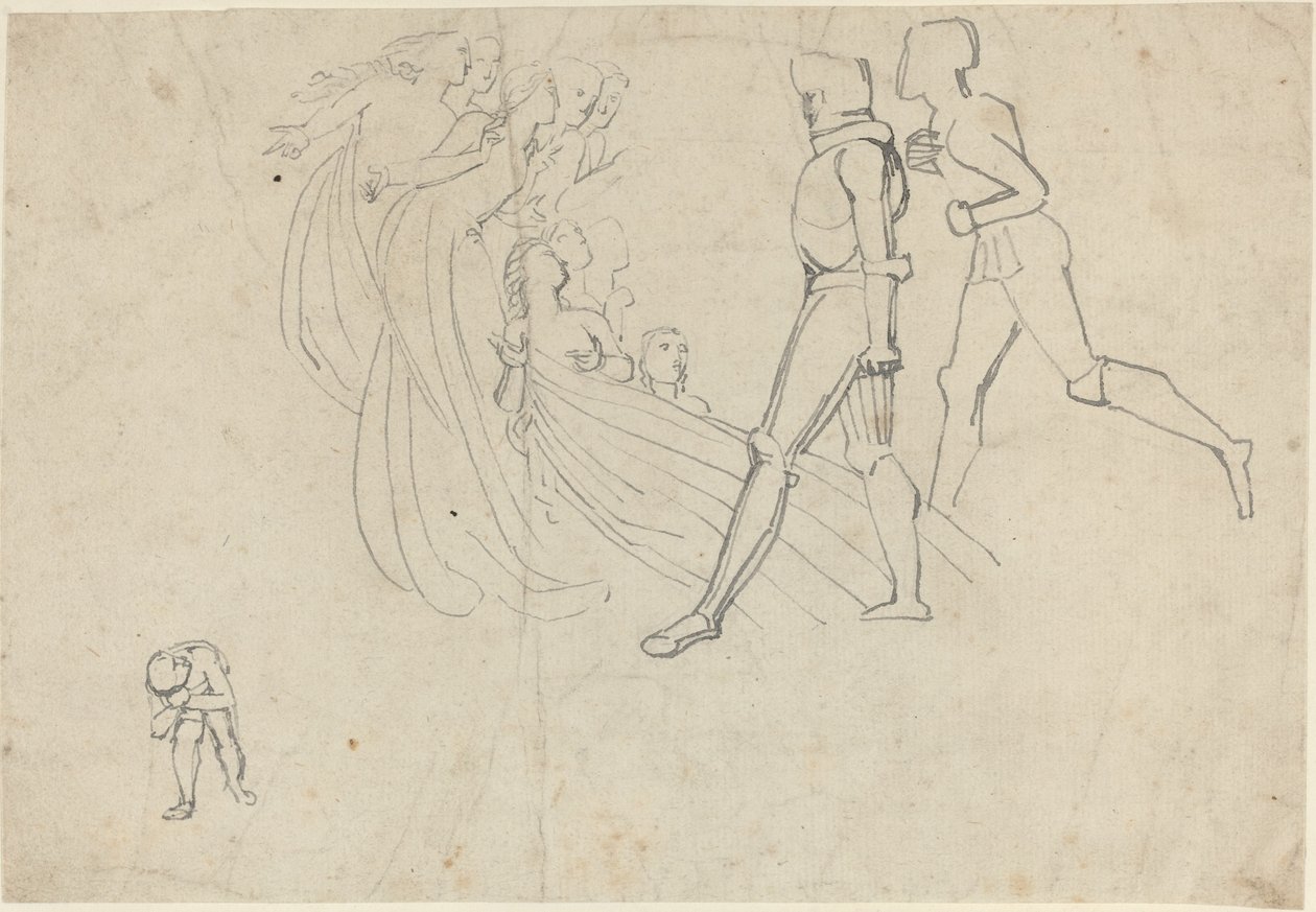 Estudio para El progreso del peregrino (?) de John Flaxman