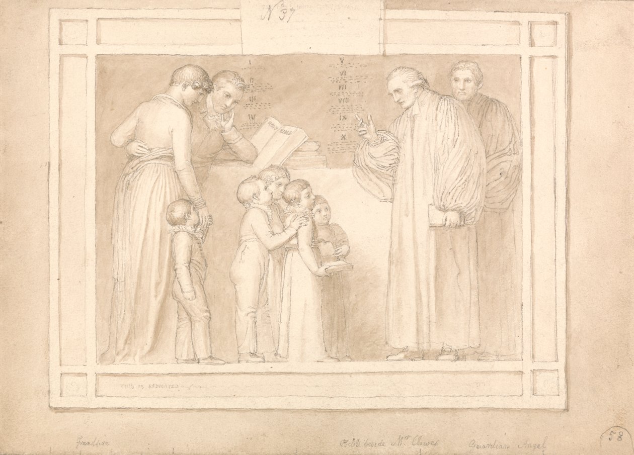 Estudio para un monumento al reverendo John Clowes de John Flaxman