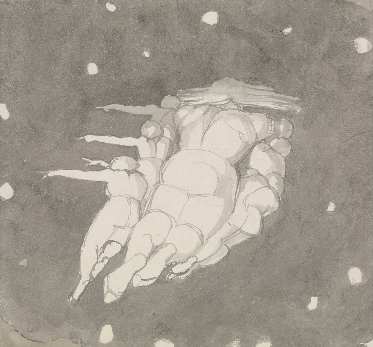La creación de los cielos, c.1790 de John Flaxman